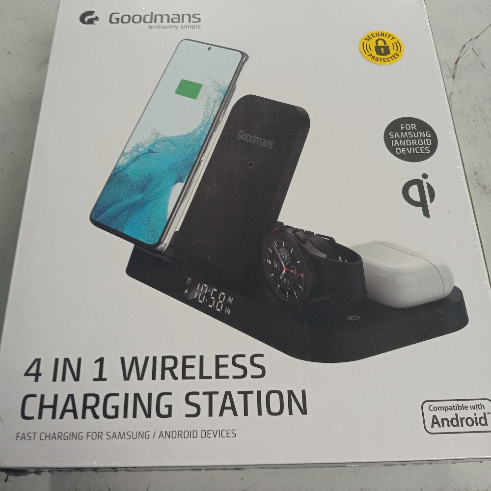 Goodmans 4 in 1 wireless Charging Station Own4Less
